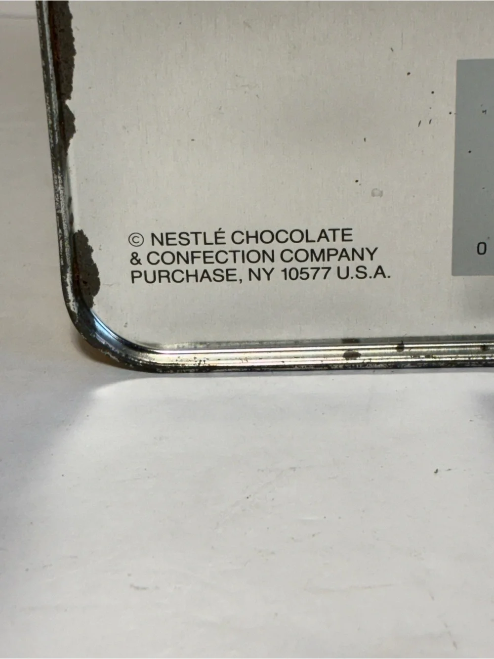 Vintage Nestlé Toll House Cookie Tin 1939 1942 1954 Yellow Metal Canister